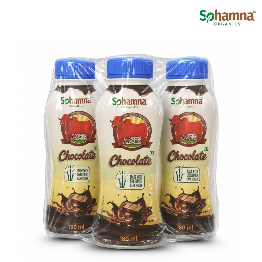 A2 Milk Beverage Combo – Kesar Badam & Chocolate