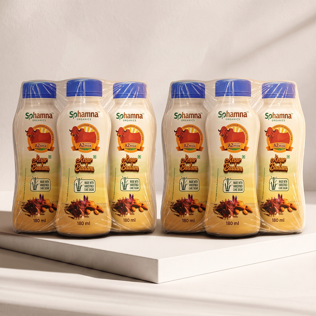 A2 Kesar Badam Flavoured Milk (Pack of 6)
