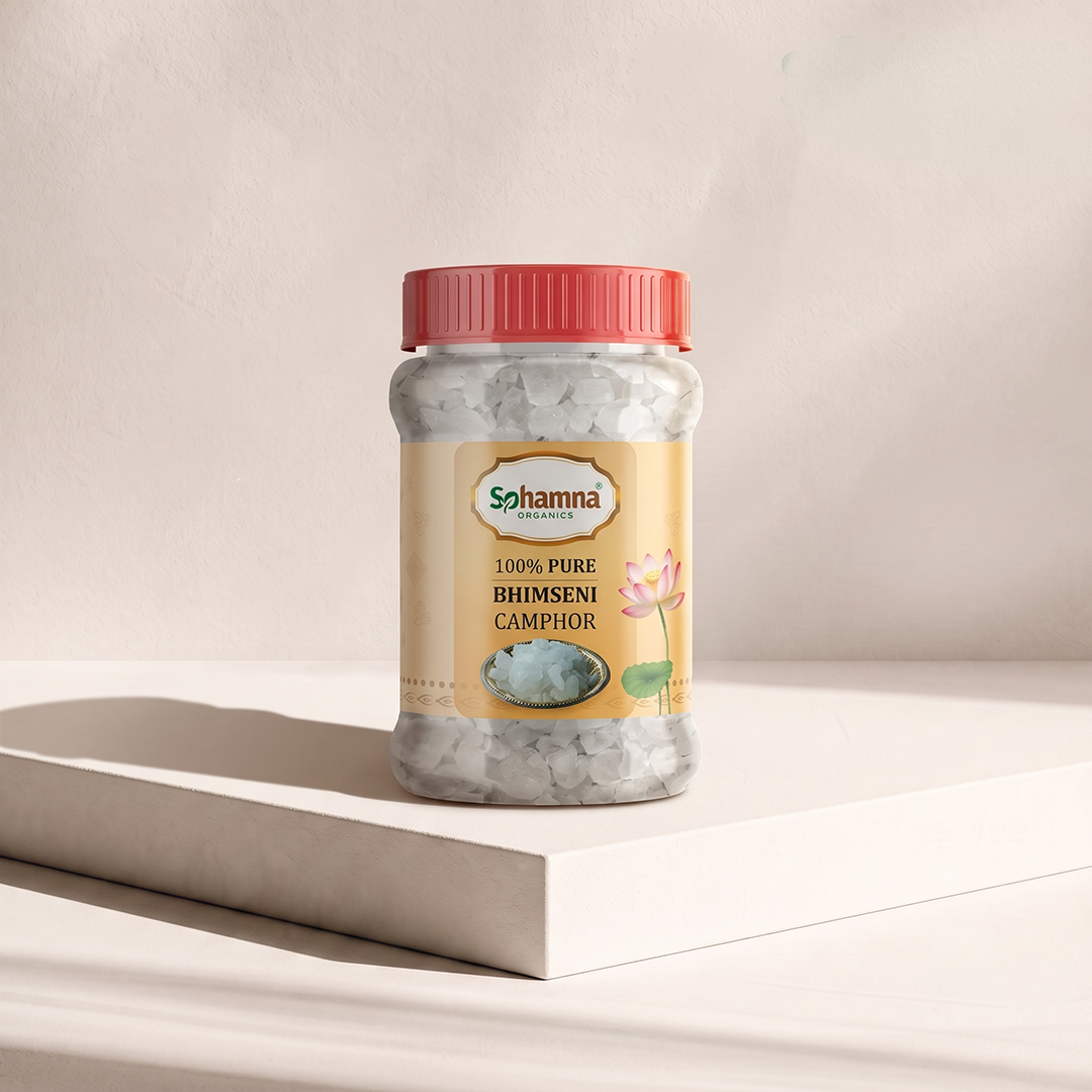 Bhimseni Camphor – 100g Crystals | 100% Organic | Pure & Natural Fragrance