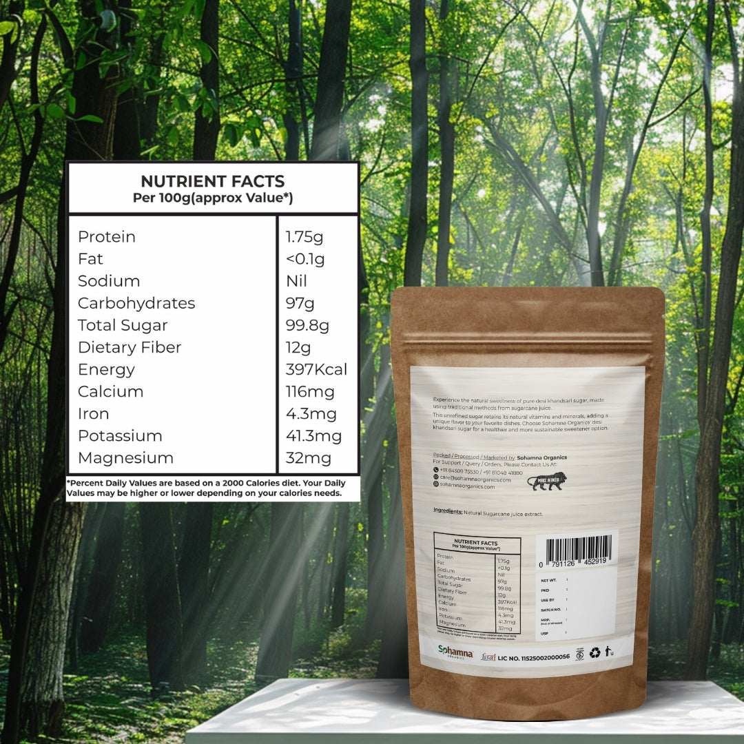 Khandsari Sugar – 1KG | Pure Unrefined Sweetener