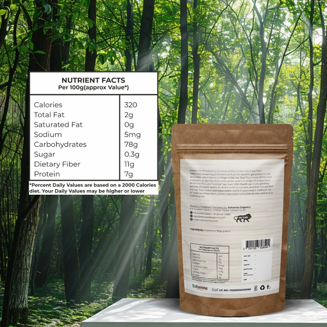 Stone-Ground Ragi Flour – 1 kg