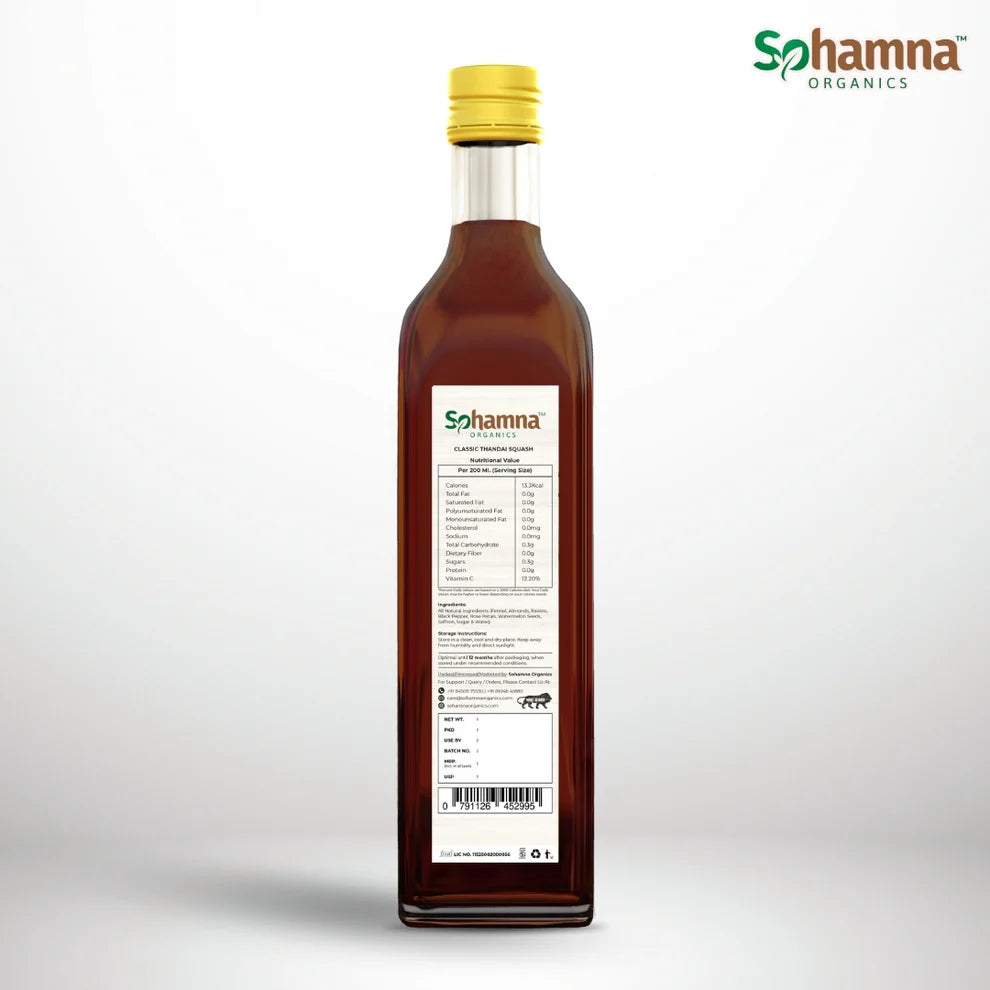 Natural Thandai Squash 500ml