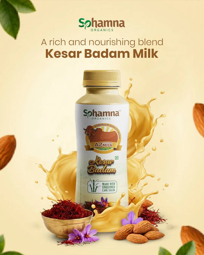 A2 Flavoured Milk Combo Pack – Saffron Almond & Chocolate (6 Pack)