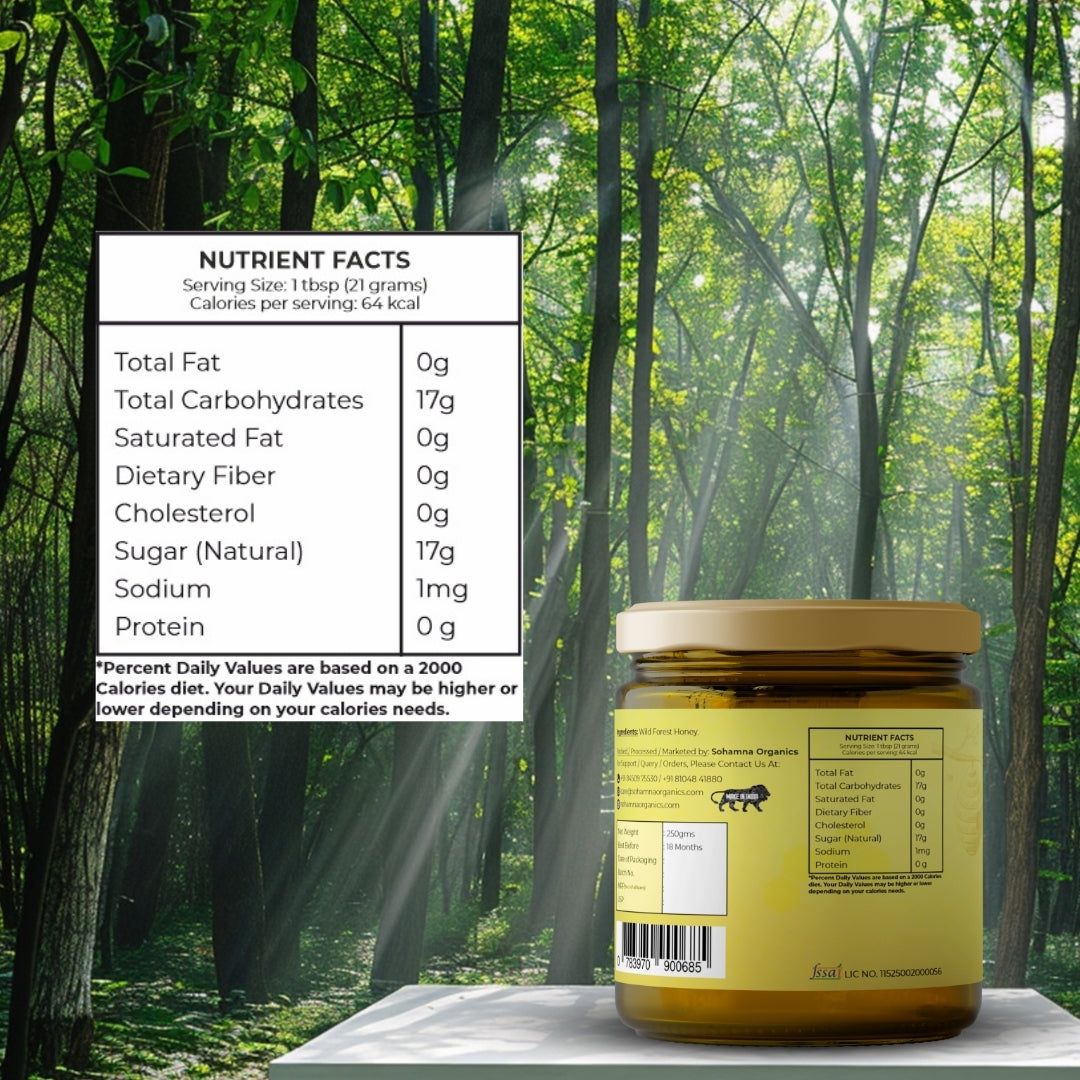 Natural Wild Forest Honey – 250g | 100% Pure & Raw