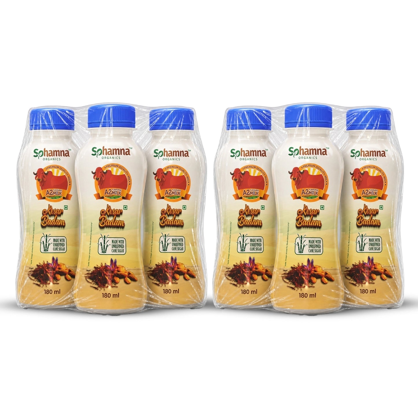 A2 Kesar Badam Flavoured Milk (Pack of 6)